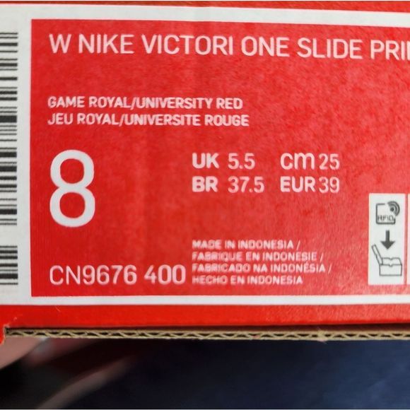 *SALE New Nike Victori One Red White Blue Slides - Picture 10 of 12